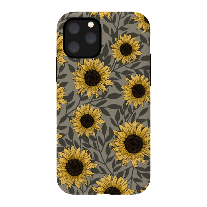 iPhone 11 Pro StrongFit Sunflowers. by Jms