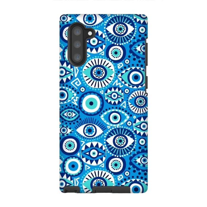Galaxy Note 10 StrongFit Evil eye by Laura Grant