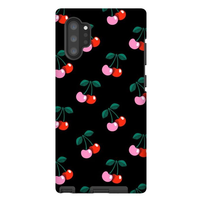 Galaxy Note 10 plus StrongFit Cherries by Laura Grant