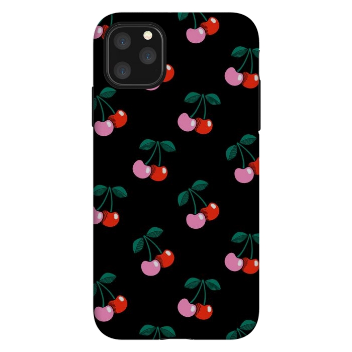 iPhone 11 Pro Max StrongFit Cherries by Laura Grant
