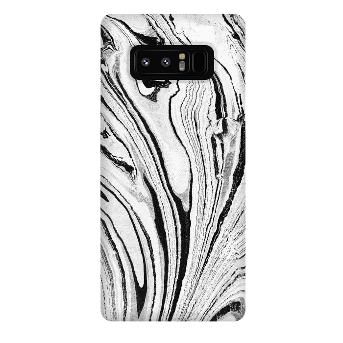 Galaxy Note 8 StrongFit Minimal painted marble stripes by Oana 