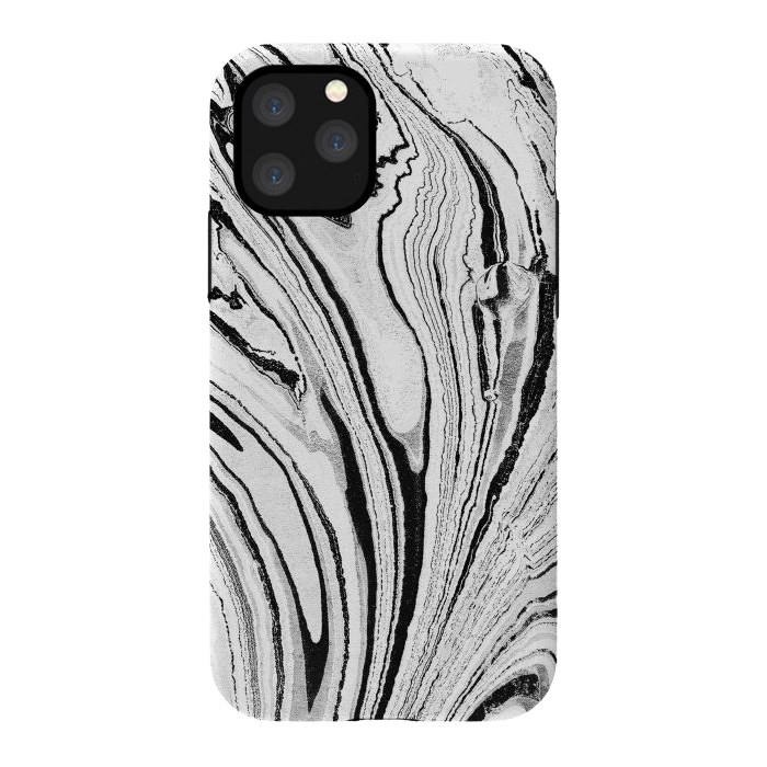 iPhone 11 Pro StrongFit Minimal painted marble stripes by Oana 