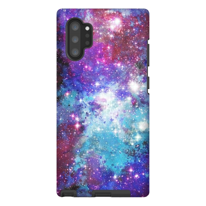 Galaxy Note 10 plus StrongFit Purple violet starry galaxy by Oana 