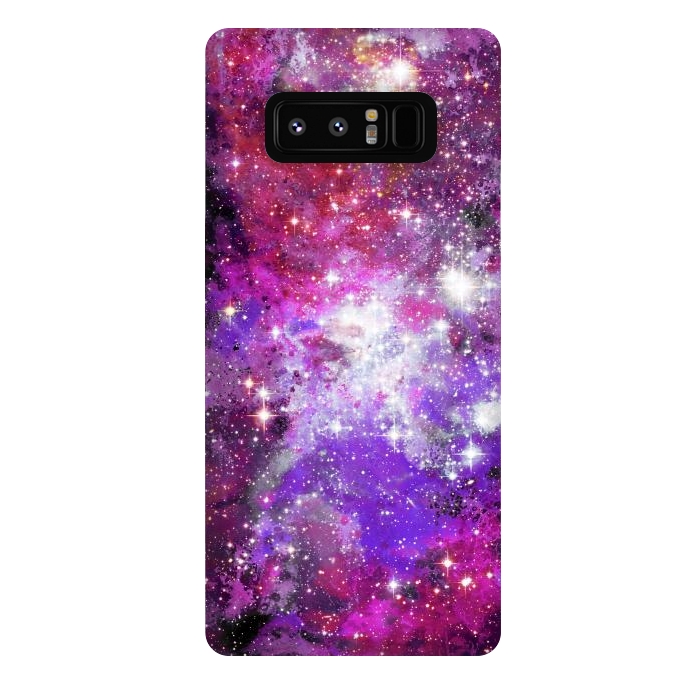 Galaxy Note 8 StrongFit Purple violet starry galaxy by Oana 