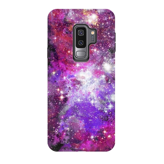 Galaxy S9 plus StrongFit Purple violet starry galaxy by Oana 