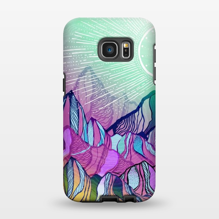 Galaxy S7 EDGE StrongFit Mountain Moods by Rose Halsey