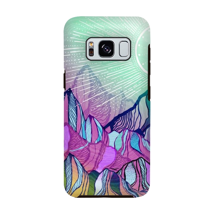 Galaxy S8 StrongFit Mountain Moods by Rose Halsey