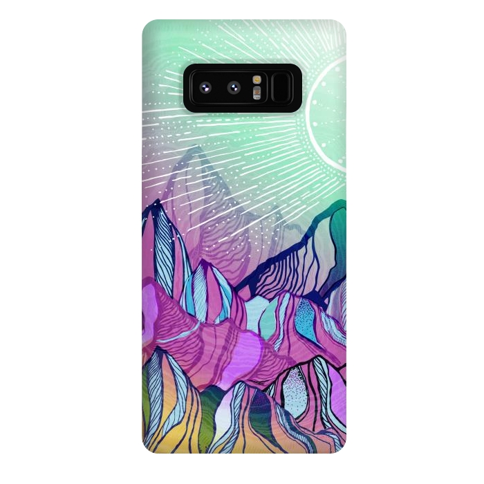 Galaxy Note 8 StrongFit Mountain Moods by Rose Halsey