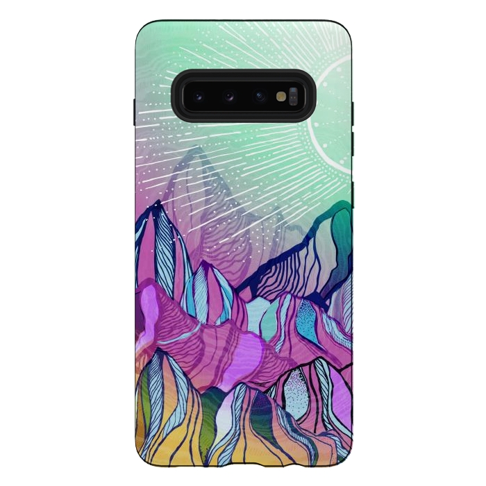 Galaxy S10 plus StrongFit Mountain Moods by Rose Halsey
