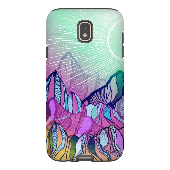 Galaxy J7 StrongFit Mountain Moods by Rose Halsey