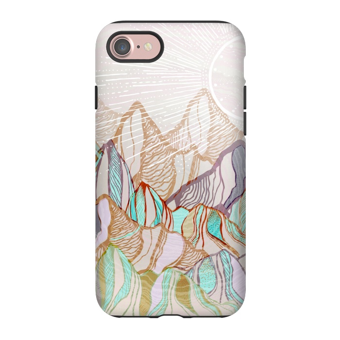 iPhone 7 StrongFit Mountain Tops by Rose Halsey