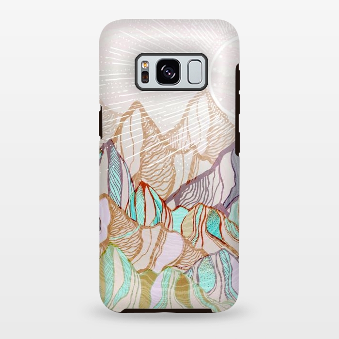 Galaxy S8 plus StrongFit Mountain Tops by Rose Halsey