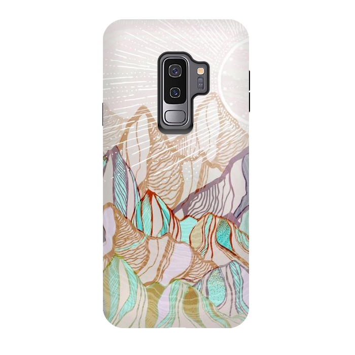 Galaxy S9 plus StrongFit Mountain Tops by Rose Halsey