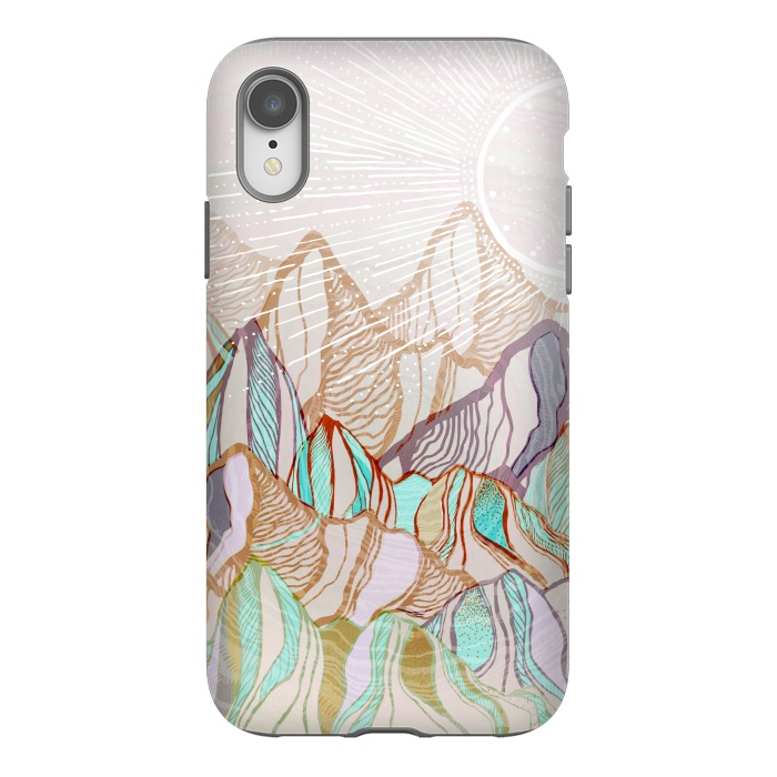 iPhone Xr StrongFit Mountain Tops by Rose Halsey