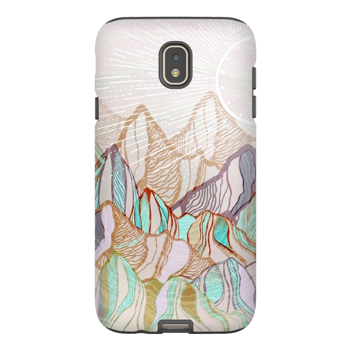 Galaxy J7 StrongFit Mountain Tops by Rose Halsey