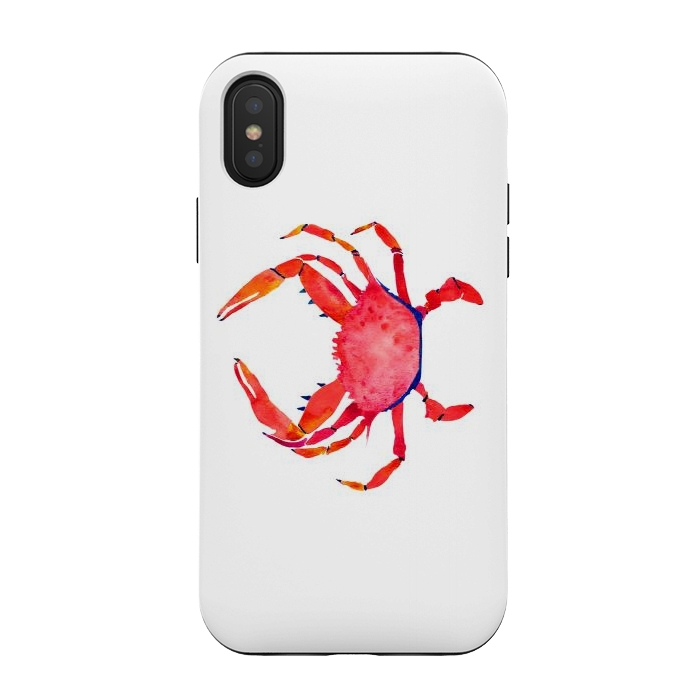 iPhone Xs / X StrongFit Red Crab by Amaya Brydon