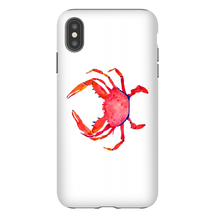 iPhone Xs Max StrongFit Red Crab by Amaya Brydon