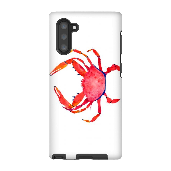 Galaxy Note 10 StrongFit Red Crab by Amaya Brydon