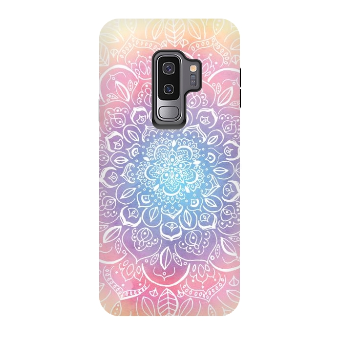 Galaxy S9 plus StrongFit Rainbow Dust Mandala by Tangerine-Tane