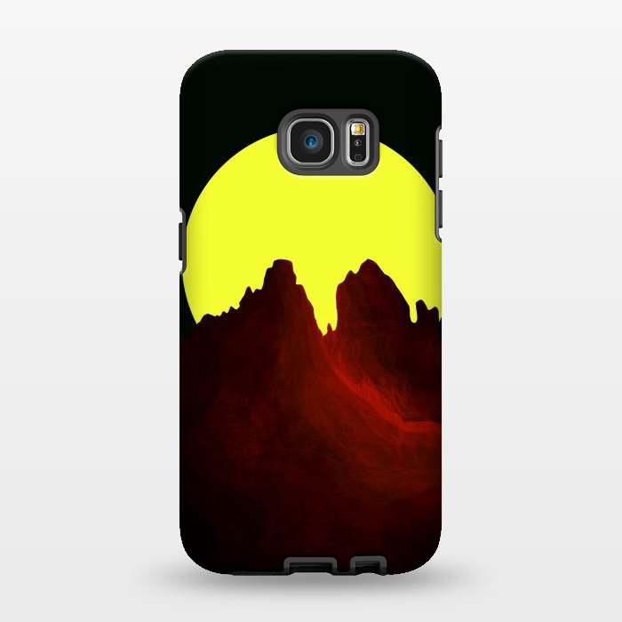Galaxy S7 EDGE StrongFit The great yellow moon by Steve Wade (Swade)