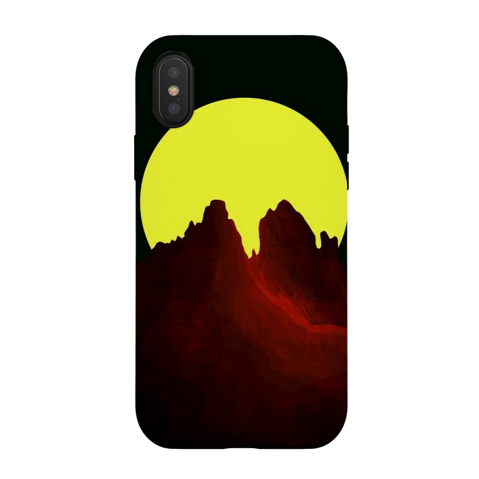 iPhone Xs / X StrongFit The great yellow moon by Steve Wade (Swade)