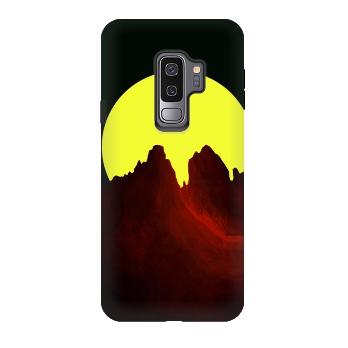 Galaxy S9 plus StrongFit The great yellow moon by Steve Wade (Swade)
