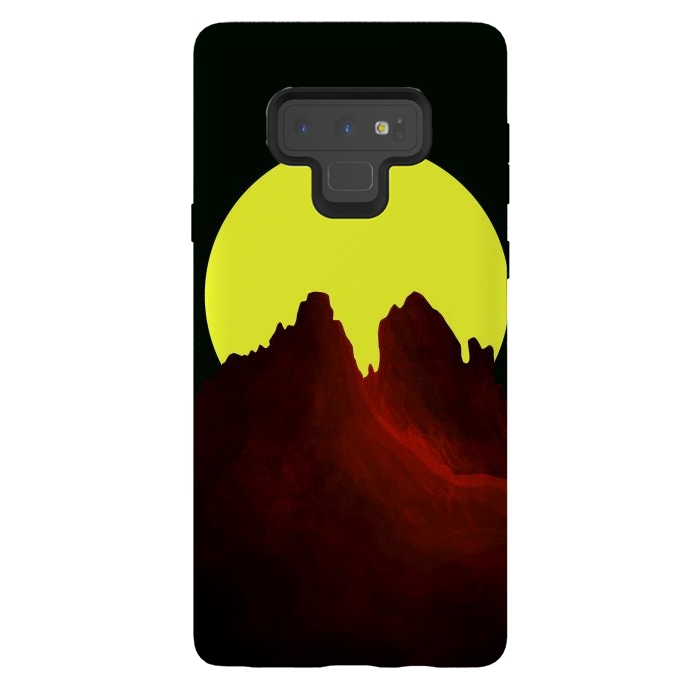 Galaxy Note 9 StrongFit The great yellow moon by Steve Wade (Swade)