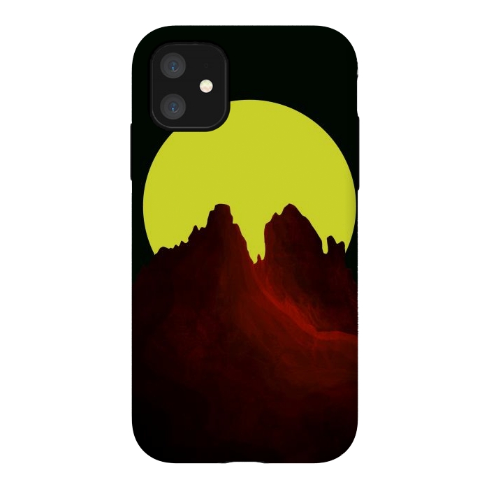iPhone 11 StrongFit The great yellow moon by Steve Wade (Swade)
