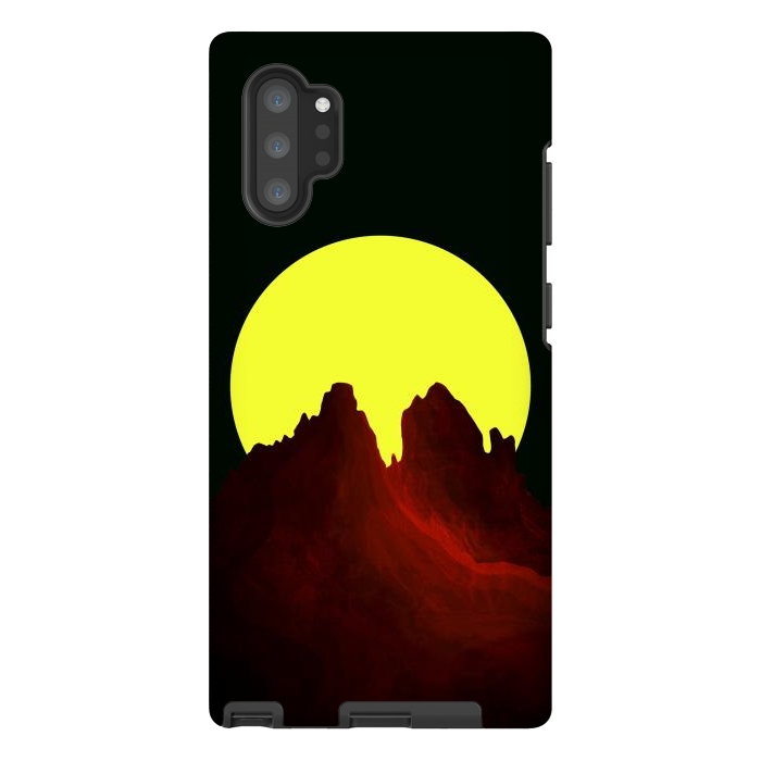 Galaxy Note 10 plus StrongFit The great yellow moon by Steve Wade (Swade)