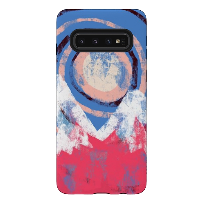 Galaxy S10 StrongFit The swirling moon by Steve Wade (Swade)