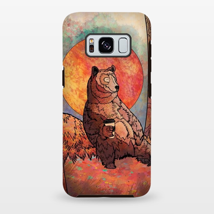 Galaxy S8 plus StrongFit The relaxing bear by Steve Wade (Swade)