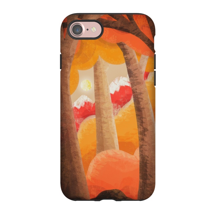 iPhone 7 StrongFit The autumn orange forest by Steve Wade (Swade)
