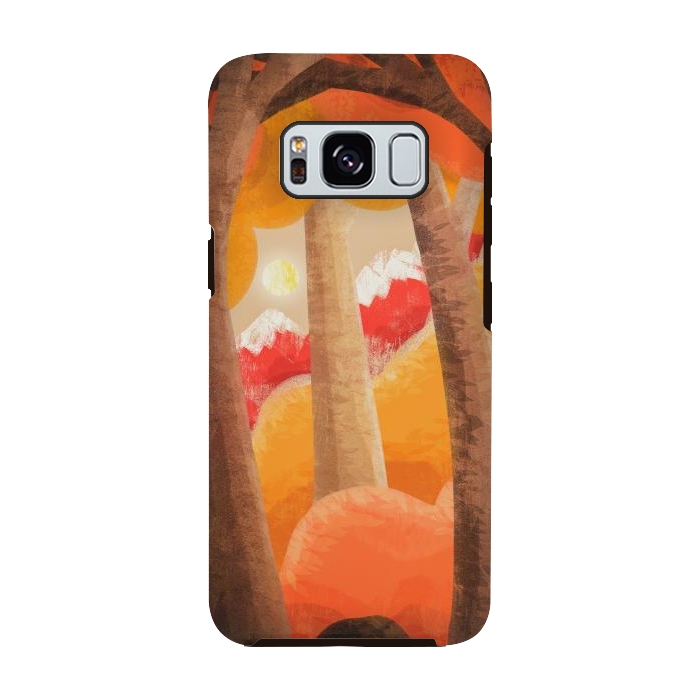 Galaxy S8 StrongFit The autumn orange forest by Steve Wade (Swade)
