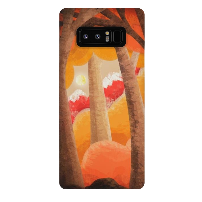 Galaxy Note 8 StrongFit The autumn orange forest by Steve Wade (Swade)