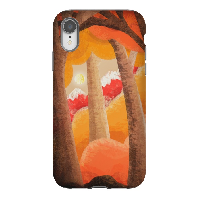 iPhone Xr StrongFit The autumn orange forest by Steve Wade (Swade)