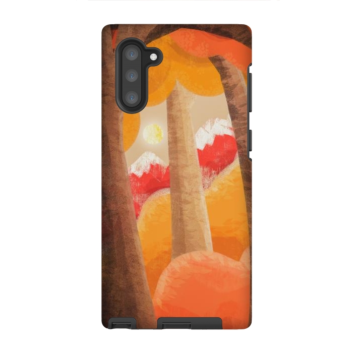 Galaxy Note 10 StrongFit The autumn orange forest by Steve Wade (Swade)