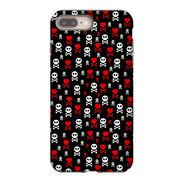 iPhone 7 plus StrongFit Skull Heart by TMSarts