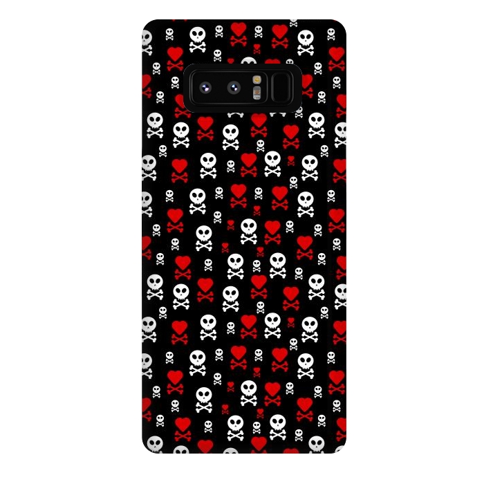 Galaxy Note 8 StrongFit Skull Heart by TMSarts