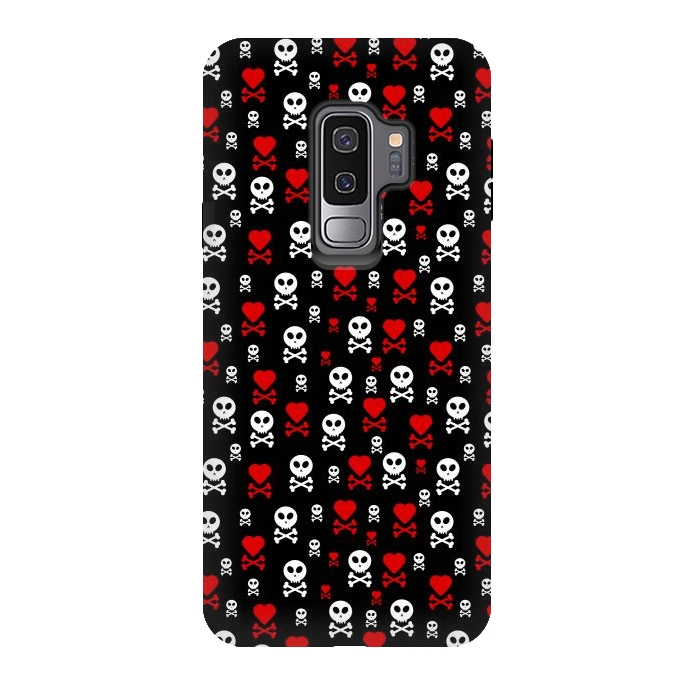 Galaxy S9 plus StrongFit Skull Heart by TMSarts