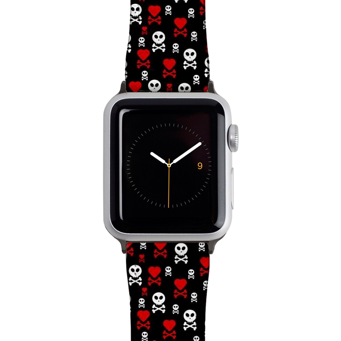 Watch 38mm / 40mm Strap PU leather Skull Heart by TMSarts