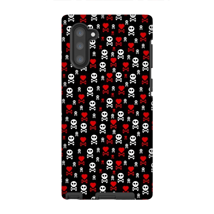 Galaxy Note 10 StrongFit Skull Heart by TMSarts