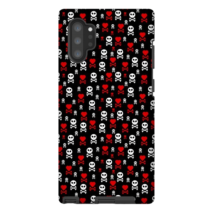 Galaxy Note 10 plus StrongFit Skull Heart by TMSarts