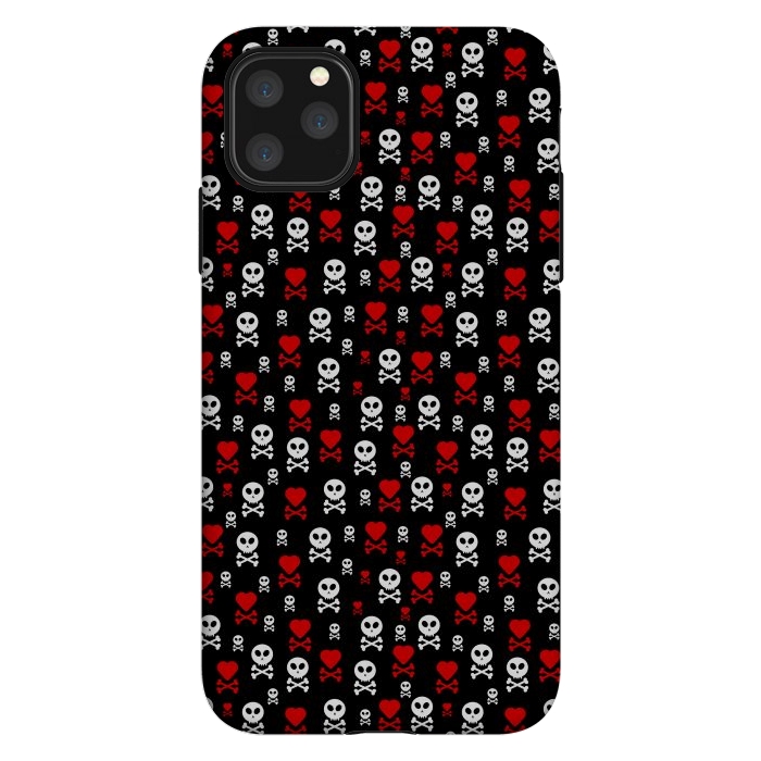 iPhone 11 Pro Max StrongFit Skull Heart by TMSarts