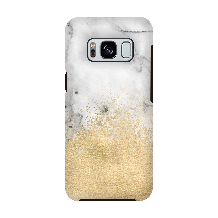 Galaxy S8 StrongFit Gold Dust on Marble by Tangerine-Tane