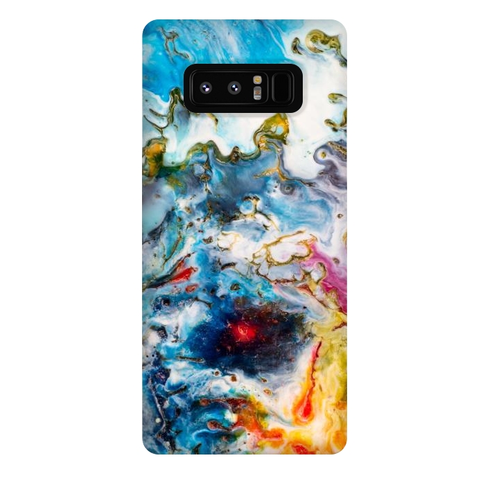 Galaxy Note 8 StrongFit Colorful marble  by Winston