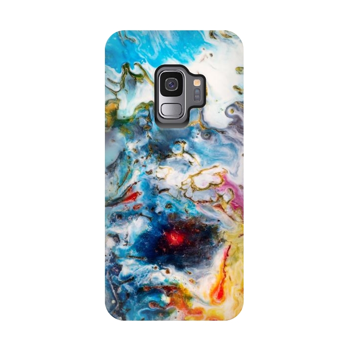 Galaxy S9 StrongFit Colorful marble  by Winston