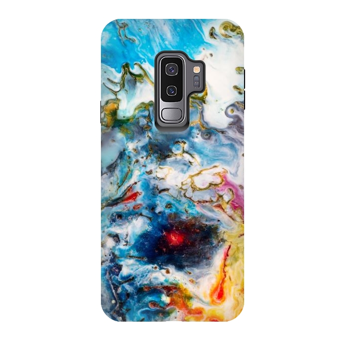 Galaxy S9 plus StrongFit Colorful marble  by Winston