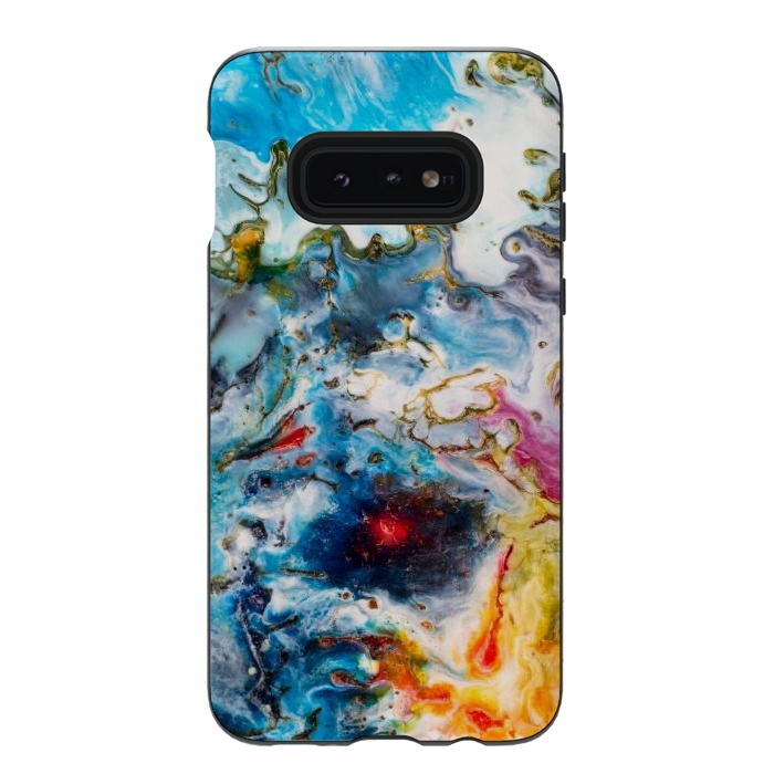 Galaxy S10e StrongFit Colorful marble  by Winston