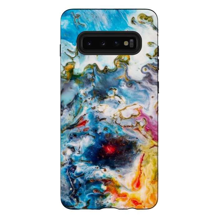 Galaxy S10 plus StrongFit Colorful marble  by Winston
