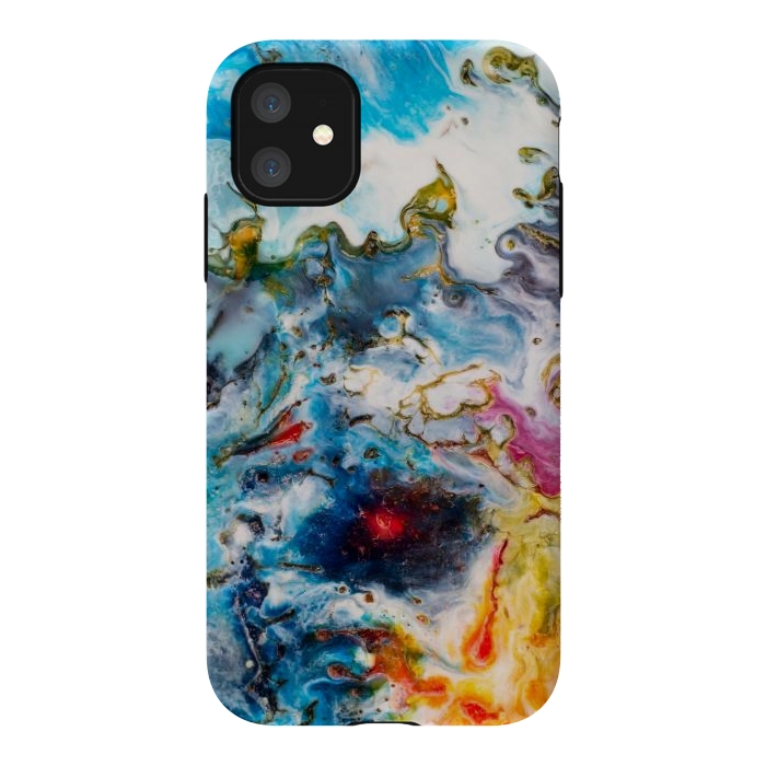 iPhone 11 StrongFit Colorful marble  by Winston